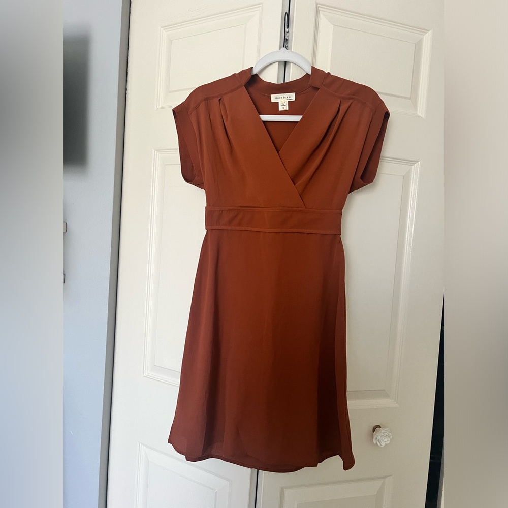 Monteau Rust Mini Dress